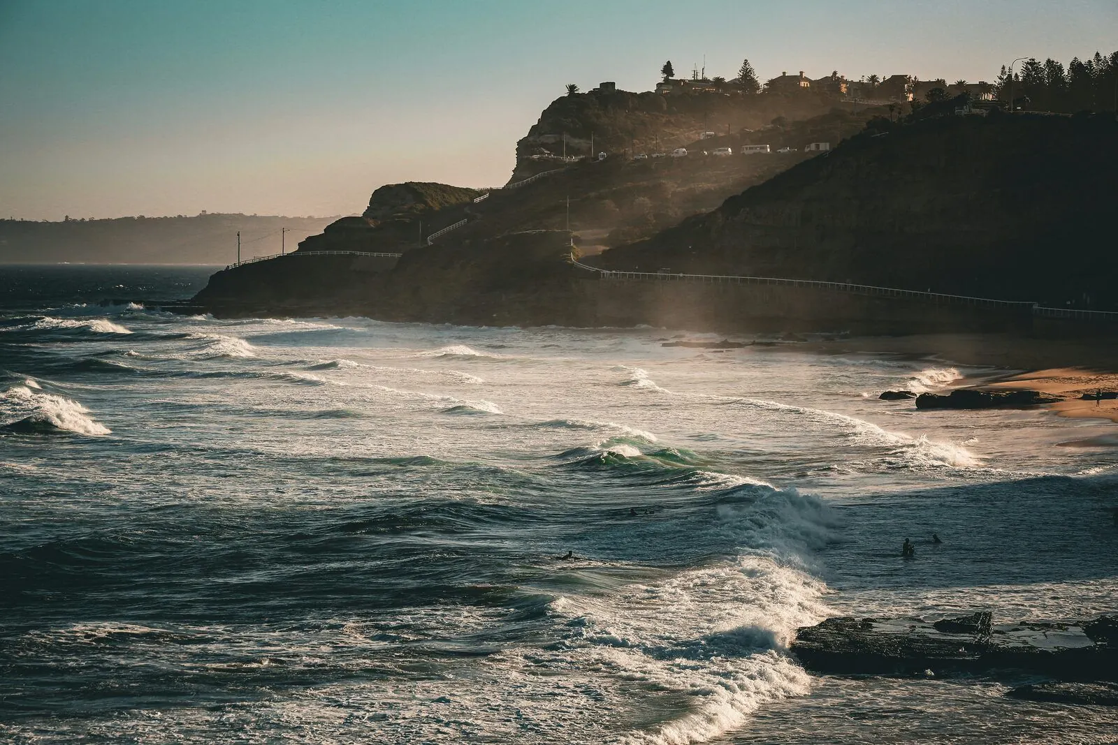 Newcastle beach and coastline